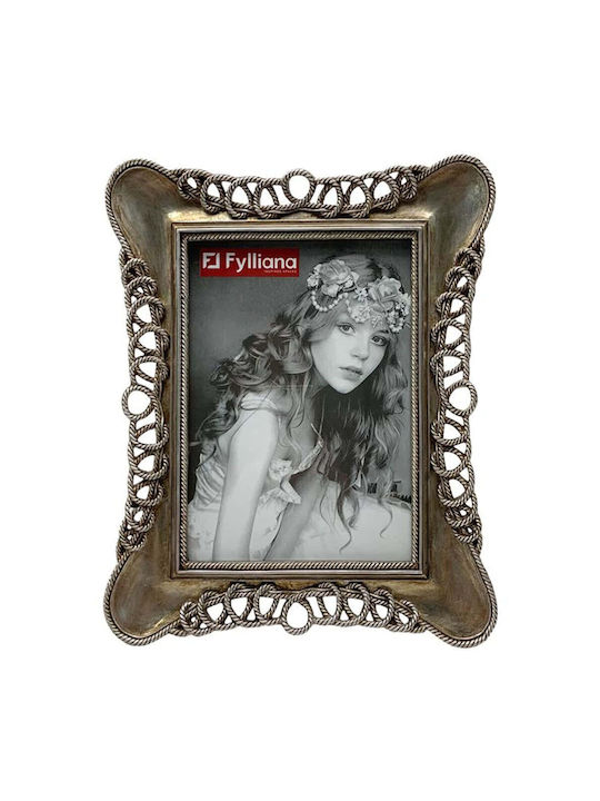 Fylliana Polyresin Photo Frame with Gray Frame