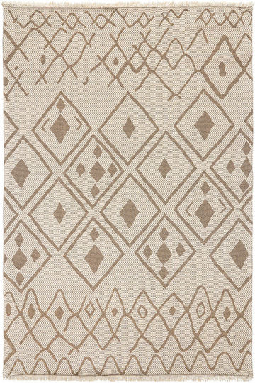 Beauty Home Cocotton 9230 Bedroom Rug Set Cotton Beige BH390397 3 Pieces