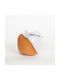Decorative Ceramic Apple Terracotta White 11.8x11.8x12cm Pack Of 3 Pieces