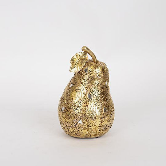 Birne Gold 12,5x12,5x20cm Tischdekoration Verpackung 2 Stücke