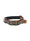 Dog Collar Kilim Urban Adjustable Fabric Collar Bailu M 32 52cm Width 2.5cm Orange-Turquoise