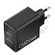 Lenovo GaN Charger with 2 USB-C Ports and USB-C - USB-C Cable 65W Black (40AW065BEU)