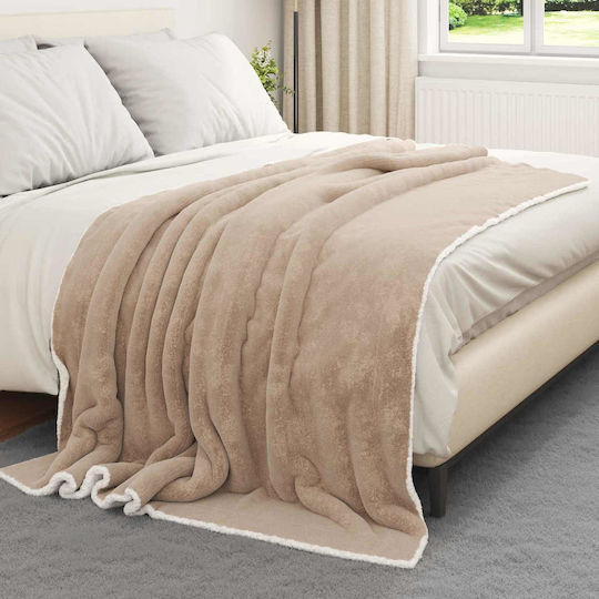 vidaXL Одеяло Флийс Единично 150x200см. Giraffe