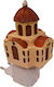 Căsuță Ceramică Ecleziastică Roșie 11cm