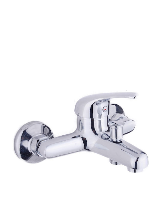 Piccadilly Mixing Bathtub Shower Faucet Complete Set Silver