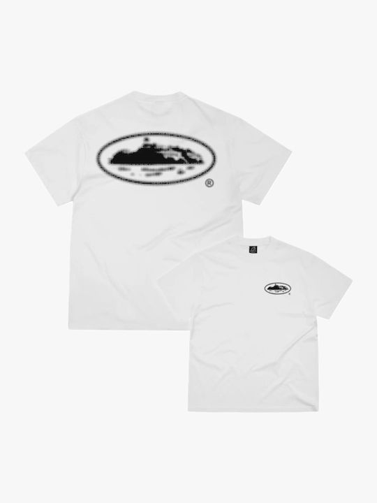 Corteiz Island Tricou White, Black