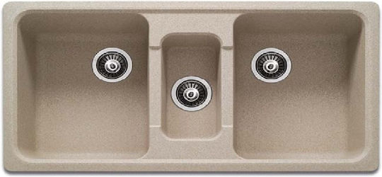 Schock 000-250-1601 Ένθετος από Συνθετικό Γρανίτη Μ97xΠ51cm Μπλε