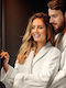 Beauty Home Art 3090 Bathrobe with Collar White