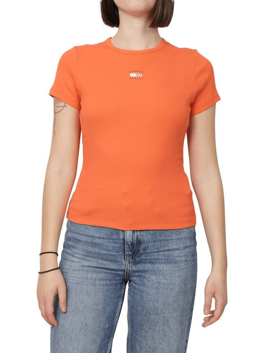 Tommy Hilfiger Tricou Damă Portocaliu