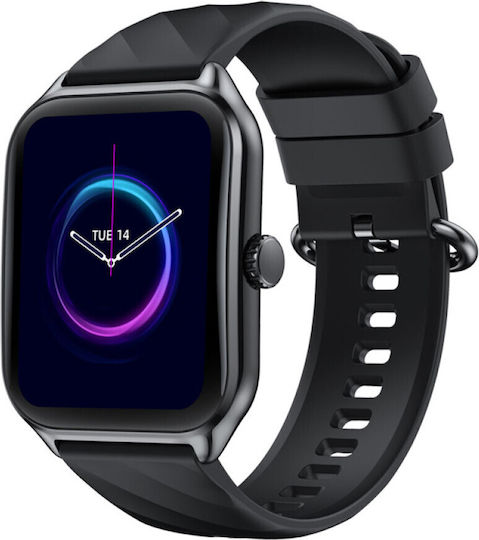 Zeblaze GTS 4 Aluminium 39mm Smartwatch mit Pulsmesser (Schwarz)