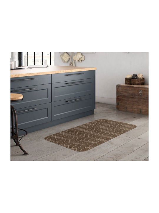 Nikotex Carpets Αντιολισθητικό Πατάκι Διάδρομος Κουζίνας Belmont Καστανό-ζαχαρί 67x150