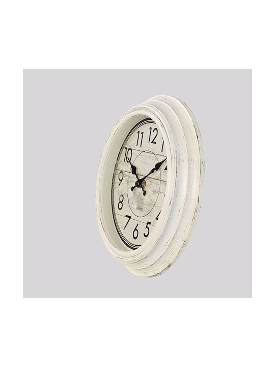 Ceas de Perete Plastic Bronz 30x4.3cm