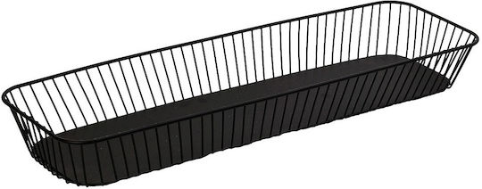 Espiel Set of Decorative Baskets Straw Black 53x16x6.5cm 2pcs