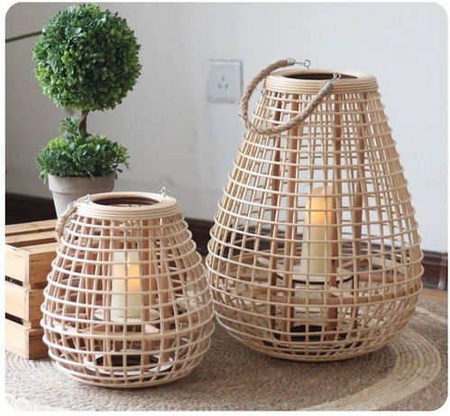 Dream House Bamboo Lantern Brown 28x28x30cm