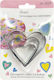 Set 3 Pressed Pastry Cookie Cutters Heart 00101...