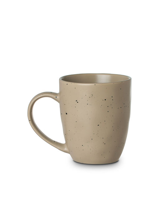Estia Earth Dot Κούπα από Πορσελάνη Μπεζ 440ml