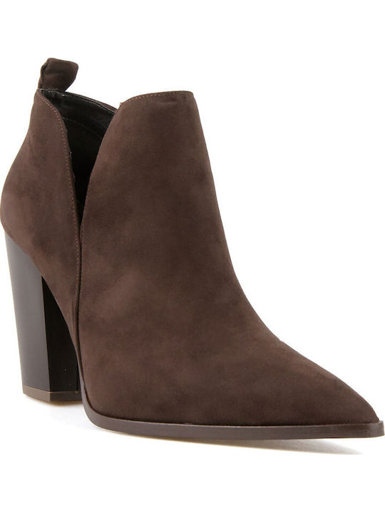 Silia D Suede Women's Cowboy Boots Brown
