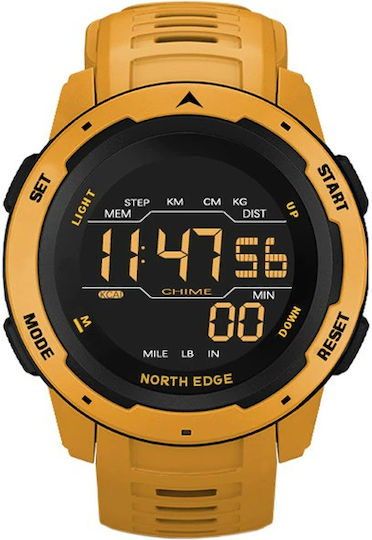 North Edge Mars 50mm Smartwatch (Κίτρινο)