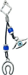 Car Hanging Silver Horseshoe Eye 12cm
