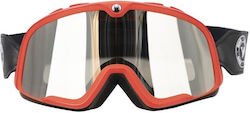 By City Motorradbrille Schutzbrille Roadster Goggle Rot