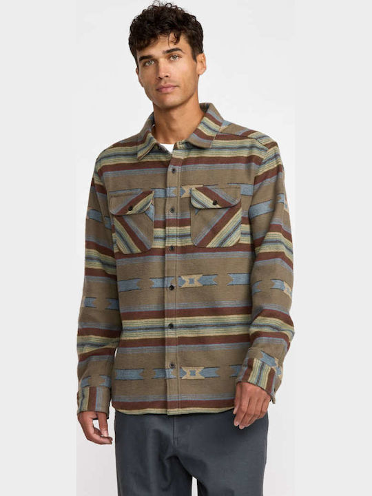 Long Sleeve Shirt in Regular Fit Brown