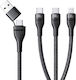 Baseus USB to Type-C / Lightning Cable 5A Μαύρο 1.5m P10377501111-00