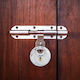 vidaXL Steel Padlock Brass with Key 70mm Silver 2pcs