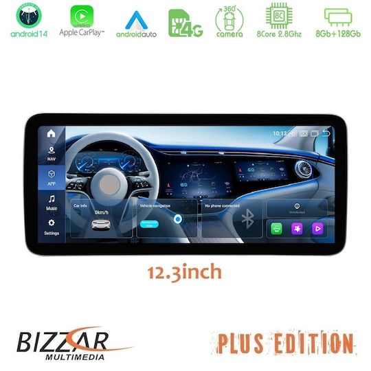 Bizzar Car Audio System for Mercedes-Benz CLS Class 2014 2018 (Bluetooth/USB/AUX/WiFi/GPS/Apple-Carplay/Android-Auto/CD) with Touch Screen 12.3"