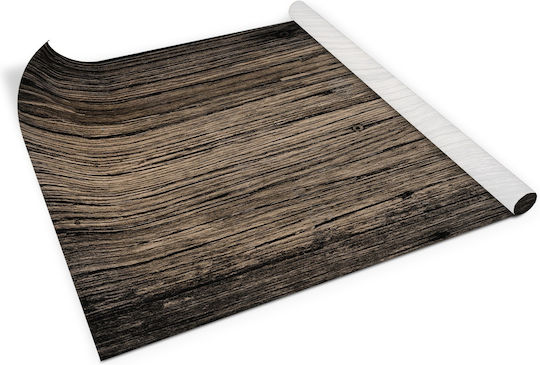 Decorative Matte Sticker Protection Furniture Change Dark Wood 100x50 Cm