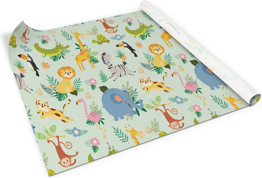 Autocolant Mat Decorațiune Protecție Mobilier Casă Animale Africane 100x50 Cm
