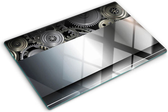 Decorative Protective Glass Kitchen Counter Board Texture 80x52 Cm