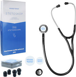 Novama Cardiologie Stetoscop cu două capete Negru