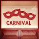 Karneval Anzeige Masken 60x30cm