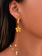 Enotia Earrings made of Steel Gold Plated with Stones & Pearls