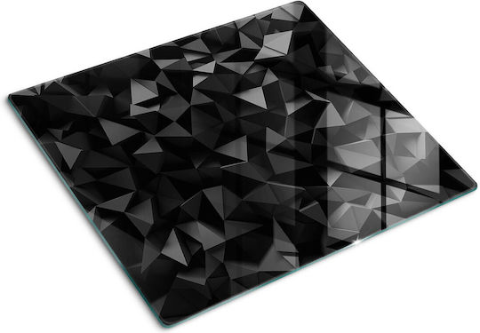 Protective Kitchen Countertop Plate Safety Tempered Glass 3D 60x52 Cm