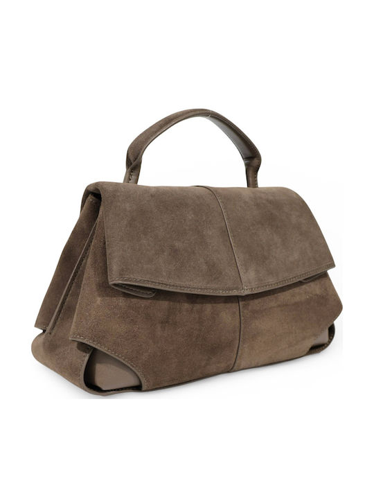 Leather Women's Bag Tote Handbag Taupe