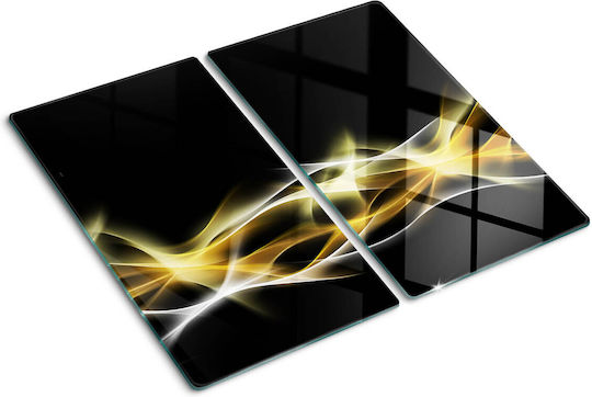 Placă Protecție Blat Bucătărie Sticlă Călită Îndepărtare Lumină 2x30x52 Cm