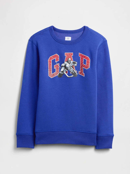 GAP Детски Суичър Royal Blue Gem Graphic