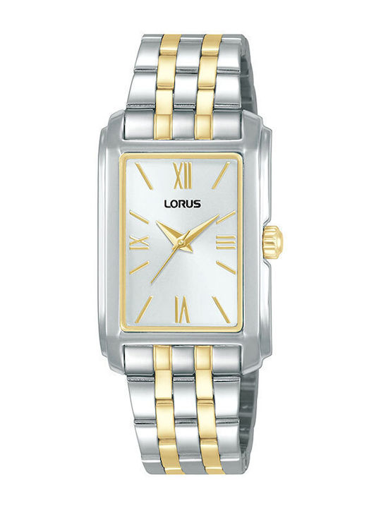 Lorus Γυναικείο Ρολόι 23.9mm Μπαταρίας με Λευκό Μεταλλικό Μπρασελέ