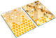 Schneidebretter Servierplatte Glas Arbeiterinnen Bienen 2x40x52 cm