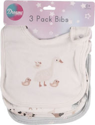 Dreams by Joyce Duck Baby Bibs Made of 100% Cotton White 3 Pieces Dreams by Joyce Duck Baby Bibs Made of 100% Cotton White 3 Pieces