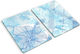 Glass Kitchen Counter Protection Surface Hawaiian Flowers 2x40x52 Cm