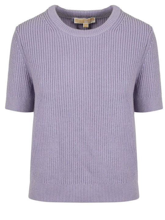 Michael Kors Women's Blouse Short Sleeve Lilacc