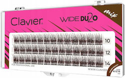 Clavier Wide Du2o Brown C Curl 10d Volume Cluster Eyelashes Mix 10 12 14mm Clavier Wide Du2o Brown C Curl 10d Volume Cluster Eyelashes Mix 10 12 14mm