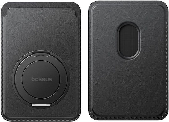 Baseus MagSafe Θήκη Καρτών Magpro 3 σε Μαύρο χρώμα