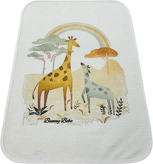Bunny Bebe Wickeltuch Giraffe Weiß 45x65cm.