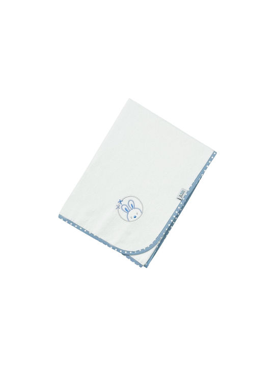 Bunny Bebe Swaddle Blanket Albastru deschis 90x...