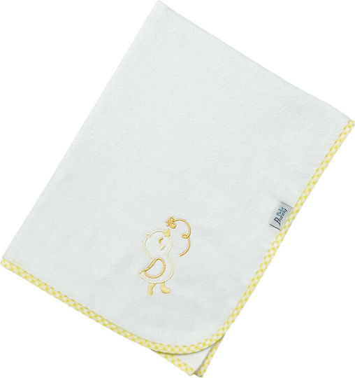 Bunny Bebe Flannel Swaddle Wrap Duckling Yellow 90x90cm.