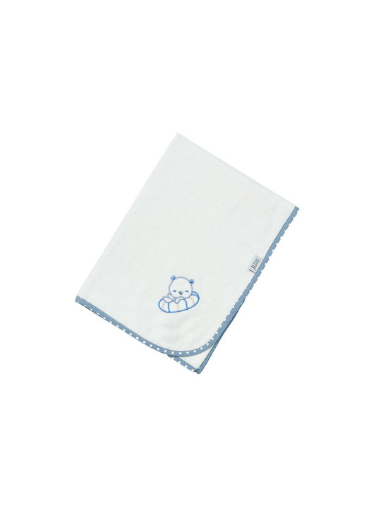 Bunny Bebe Swaddle Blanket Albastru deschis 90x...