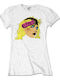 Women's Blouse Blondie Punk Logo Ladies T-shirt White Bldtsp01lw